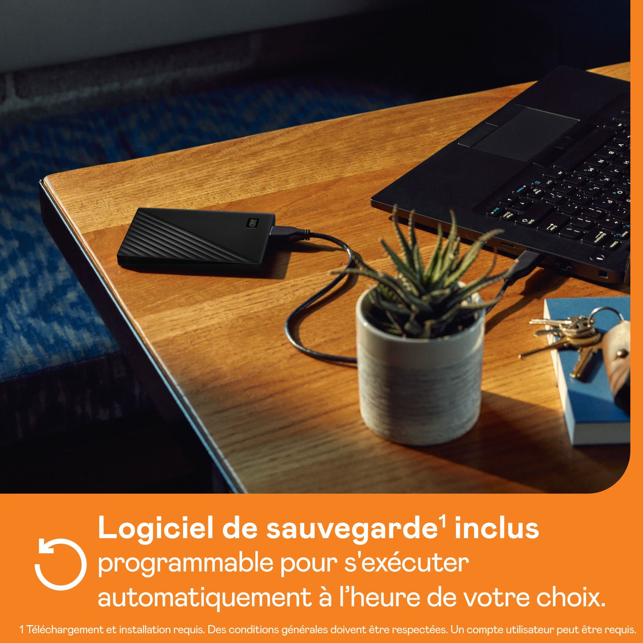 WD My Passport 4To Disque Dur Externe Portable avec Protection
